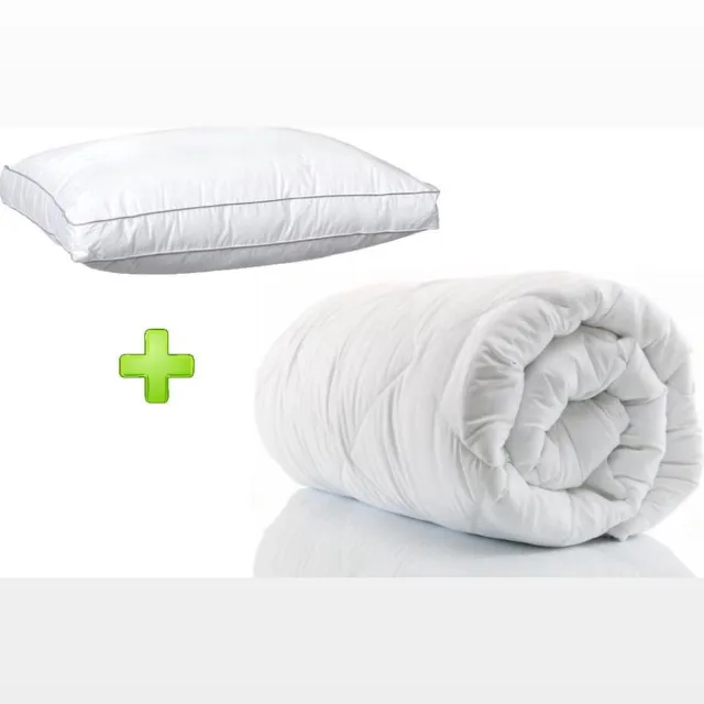 Homéé® Select Duopack - 1x Hotel dekbed 3DTEX enkel 400g. 140x200 cm plus 1x Box hoofdkussen 50x60 cm wit