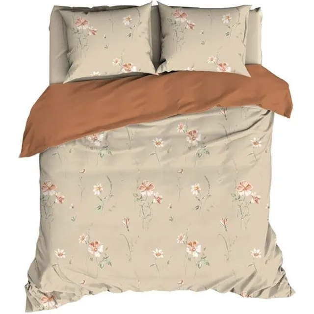 Satin d'Or Zabina Dekbedovertrek - Extra breed - 260x200/220 cm - Beige