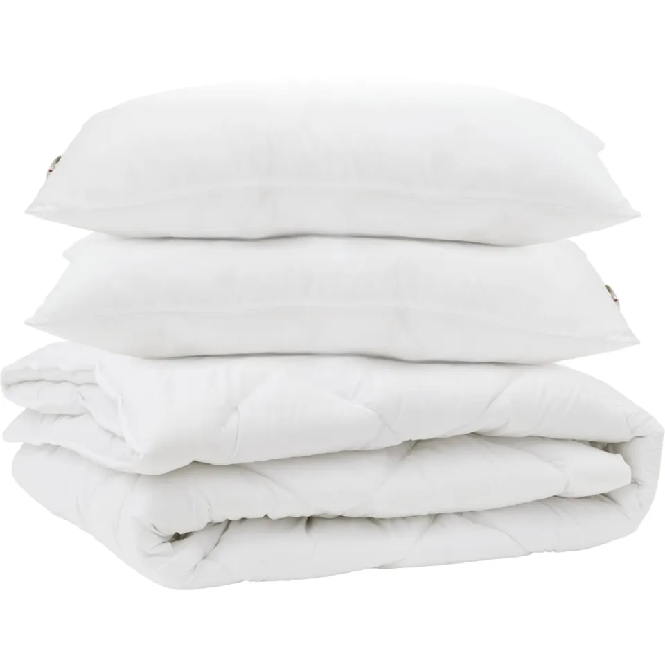 vidaXL Dekbed met kussen 3 st Wit Microfibre, foto 3