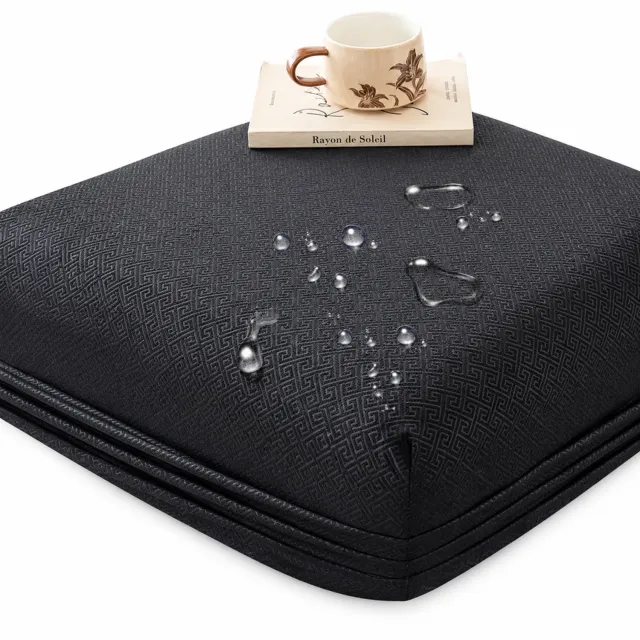 SWGOTA Waterdicht hoeslaken 120 x 200 cm met 1 kussensloop - Zwart, geborstelde stof, voor matrassen tot 30 cm hoog