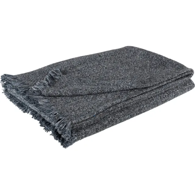 Dulaire Plaid Donkerblauw Katoen 170x130 cm blauw