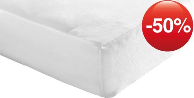 SwissSleep Matrasbeschermer Jersey Tencel 180x200 - Waterdicht Hoeslaken Wit