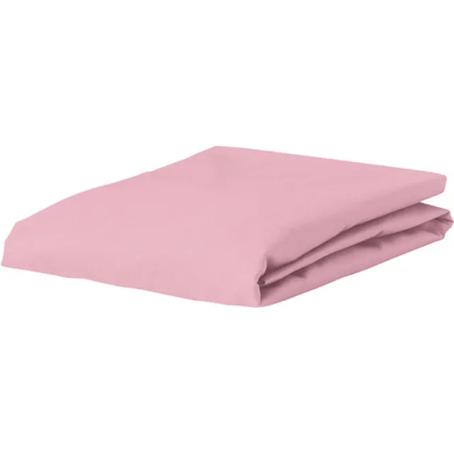 Essenza Premium Percale Hoeslaken Pink - 140x190 cm Roze