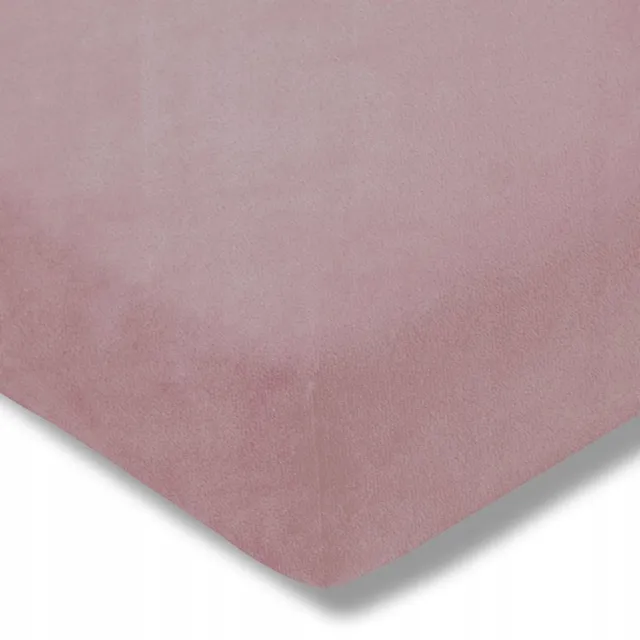 Estella Velours Hoeslaken 150x200cm - Zacht Roze
