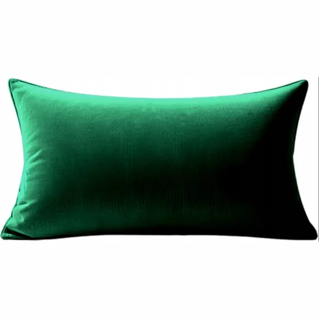 MMO-EURO Martyna Opiełka Decoratieve Kussenhoes 70x60 cm - Flesgroen Velours met Rits