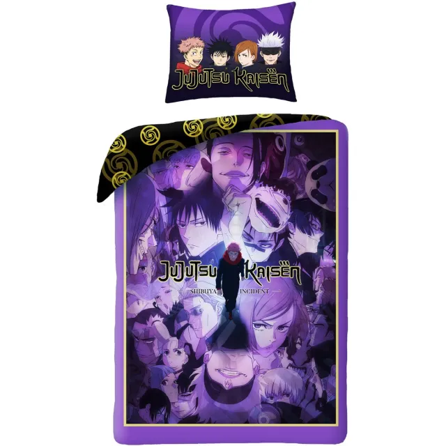 Jujutsu Kaisen Dekbedovertrek Cursed Energy - Polyester Paars