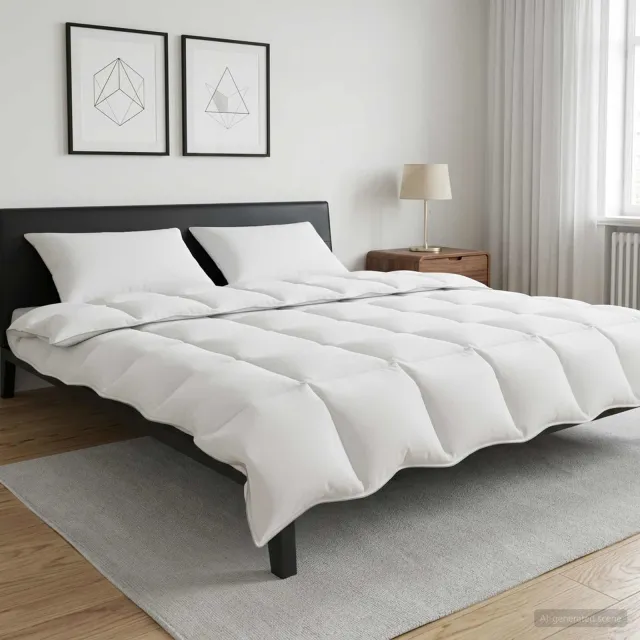 vidaXL Dekbedset 3 st 200 x 220 cm Zomer 150 gsm dekbed Wit