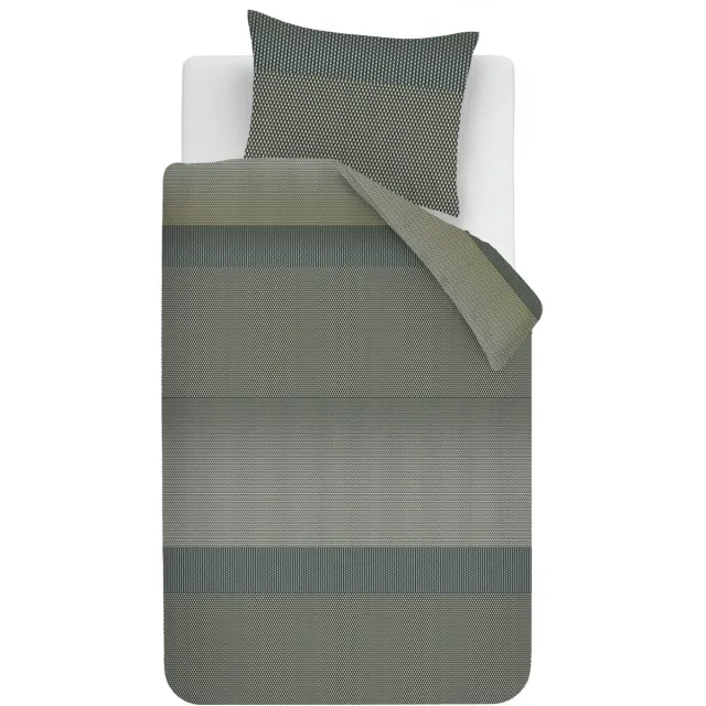 Kardol Tercio dekbedovertrek - Eenpersoons - 140 x 200/220 cm - Groen
