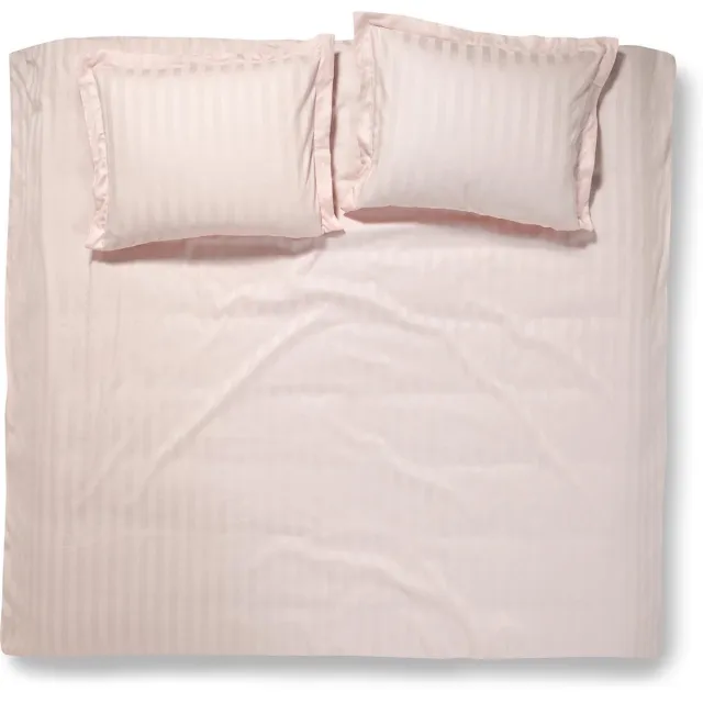 Damai Linea - Dekbedovertrek - 240x200/220 cm - Lits-jumeaux - Roze + 2 kussenslopen 60x70