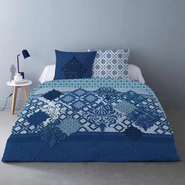 Better Nights 2-persoons Dekbedovertrek Dara 240x220 met 2 kussenslopen 65x65 blauw