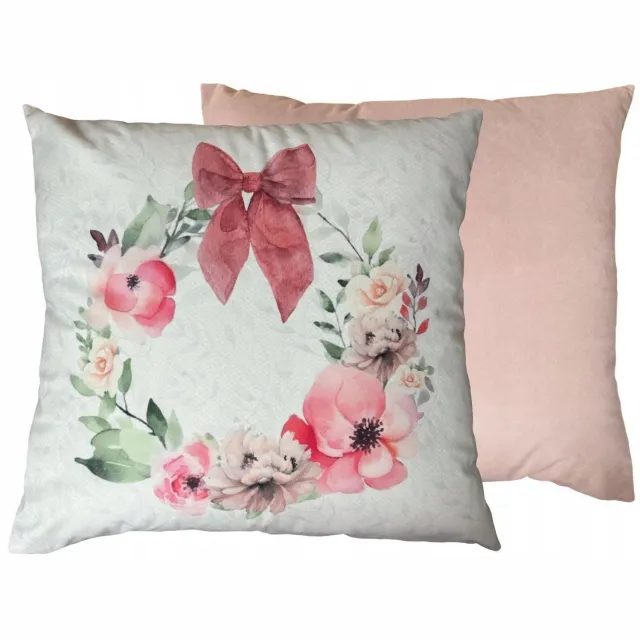 art+design Decoratieve Kussenhoes 45x45 cm - Zacht Velours met Lentepatronen Multicolor