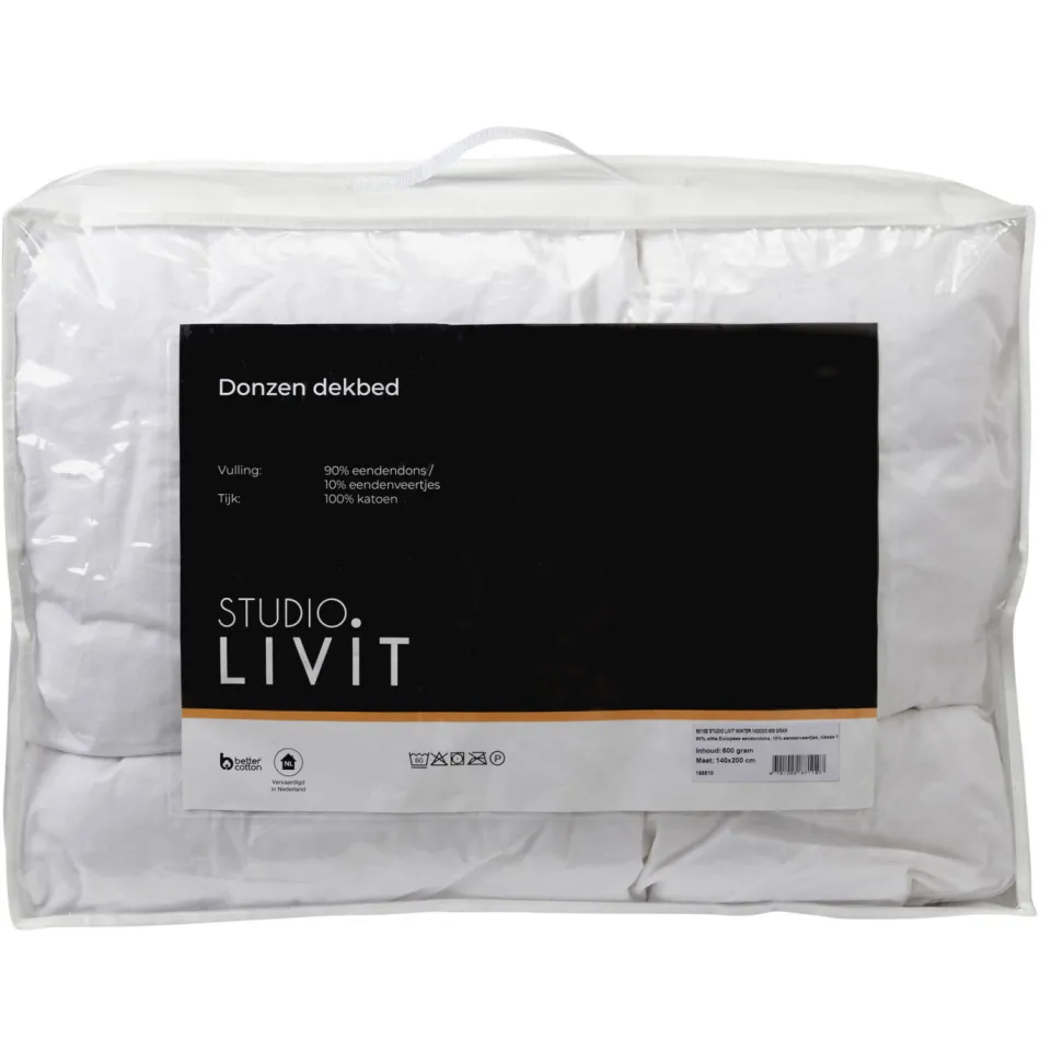 Studio LIVIT enkeldekbed - 90% dons wit, foto 3