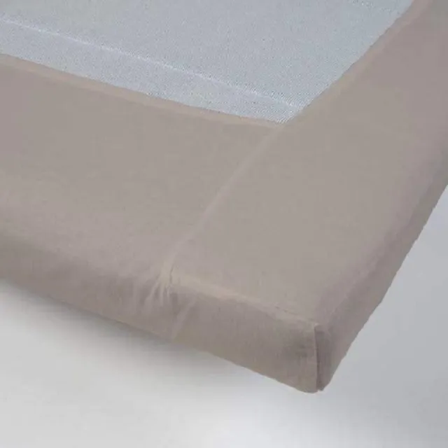 Day Dream Topper hoeslaken - katoen - zand - 90x220 cm Wit