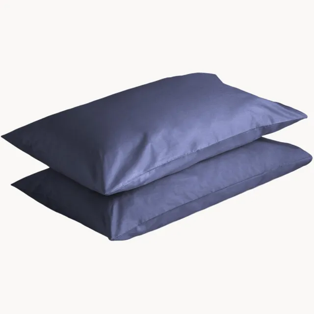 Dalfilo Katoenen perkal kussenslopen Blueberry, 2-delig Blauw