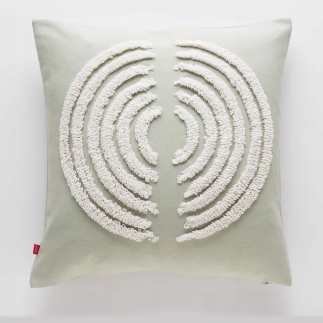 home&you Decoratieve Kussensloop CHRISSI 45x45cm - Glamour Stijl Groen