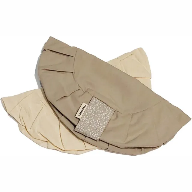 Samarali Biologisch Katoenen Meditatiekussenhoezen Zafu - Kasteel Grijs - 34 x 34 x 14 cm -Geschikt voor Zafu Meditatiekussen - Yoga Kussen - Duurzaam - Zen Accessoire Chateau grey