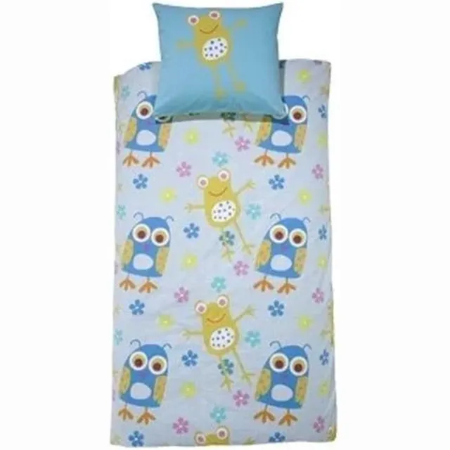 Damai Dekbedovertrek Froggy - Eenpersoons - 140x200 cm - Green Groen