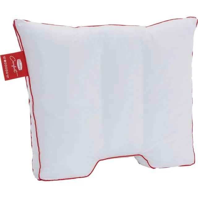 Silvana Comfort Rood hoofdkussen wit