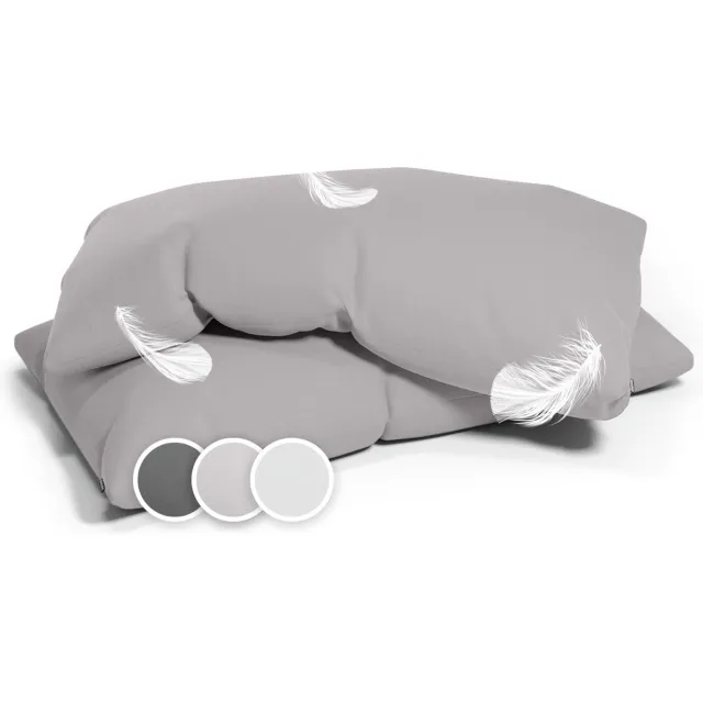 Sleepwise Zachte kussensloop 40 x 80, 1500TC OEKO-TEX getest, 2-delige set microvezel-kussensloop 40x80 cm, Zachte kussenslopen hypoallergeen & ademend, 40x80cm kussensloop met ritssluiting zand