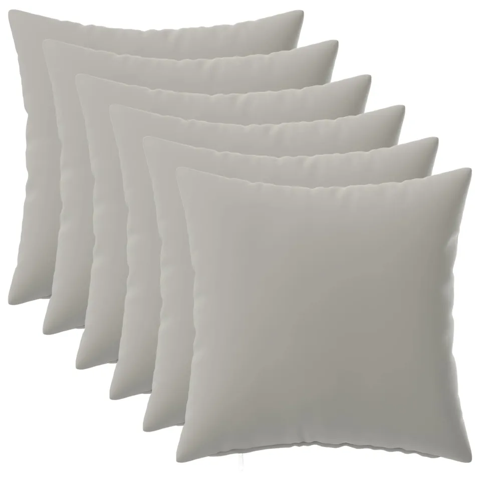 vidaXL Kussensloop 6 st HEERLEN Grijs 30 x 30 cm Polyester, foto 3