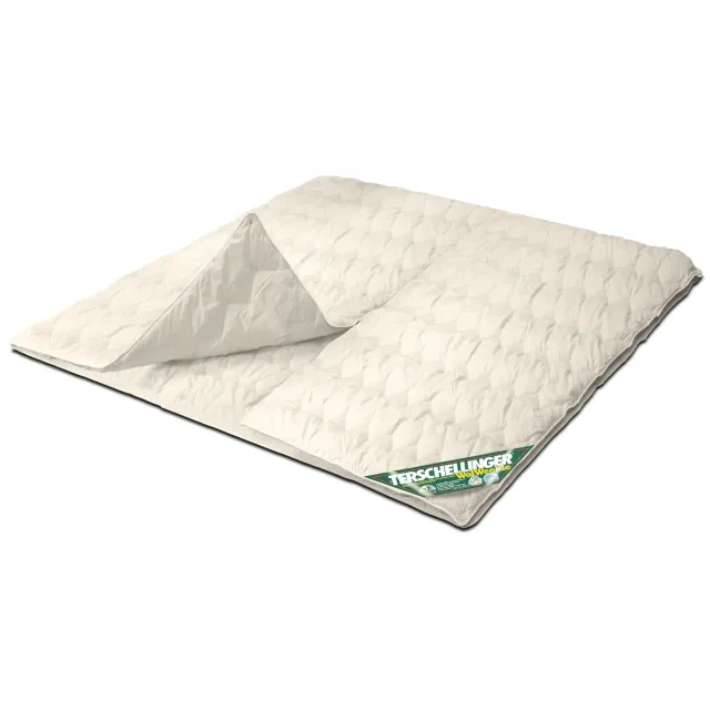 Terschellinger Wolweelde Terschellinger - Luxe 4-Seizoenen Partnerdekbed 100% IWS Zuiver Scheer wollen Dekbed - Zomer én winterDekbed - All-Season - Dubbeldeelbaar 200x220 cm (Extra Lang) Creme