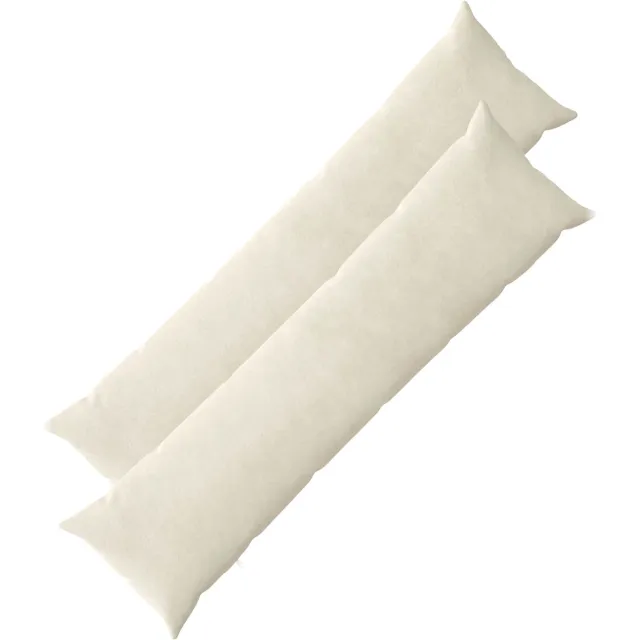 vidaXL Kussensloop 2 st HEERLEN Crèmekleurig 40 x 145 cm
