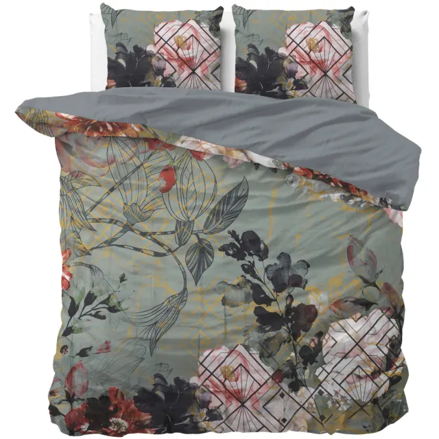 Sleeptime 2-persoons dekbedovertrek 200x220 cm - groen