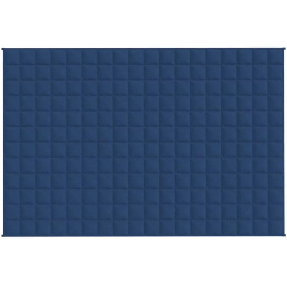 vidaXL Verzwaringsdeken 137x200 cm 10 kg stof blauw