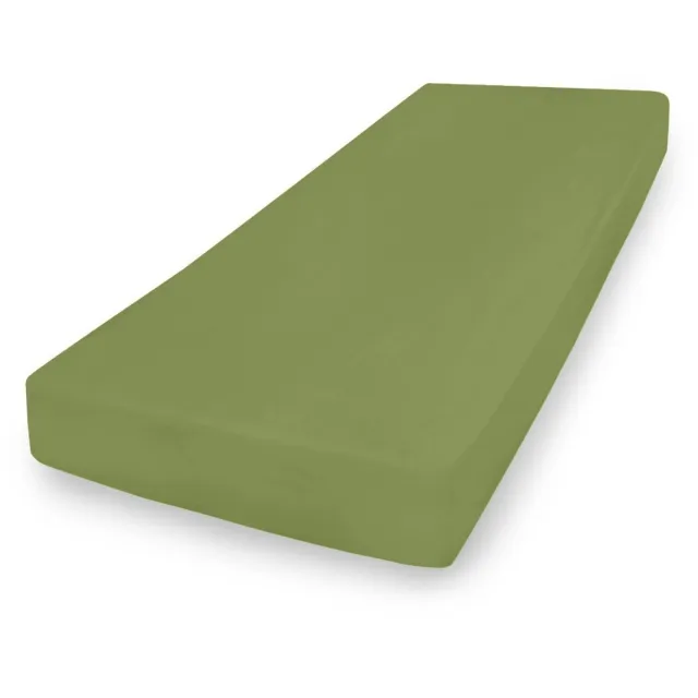 Matex Jersey PREMIUM - Hoeslaken - 110x190/120x200 cm - Groen - 100% Katoen