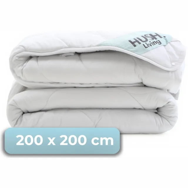 HUSH. Living HUSH Living - 4 Seizoenen Dekbed - 200x200 cm - Tweepersoons - 200+300 Gsm - Warm, Ademend en Lichtgewicht - Wit