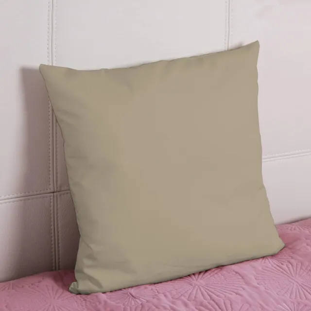 Pizuna Kussenslopen 2 stuks Katoen Taupe 80x80 cm 800 Thread Count