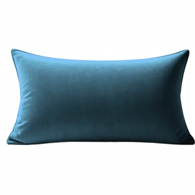 MMO-EURO Martyna Opiełka Decoratieve Kussenhoes Velour Donker Turquoise 60x30 cm