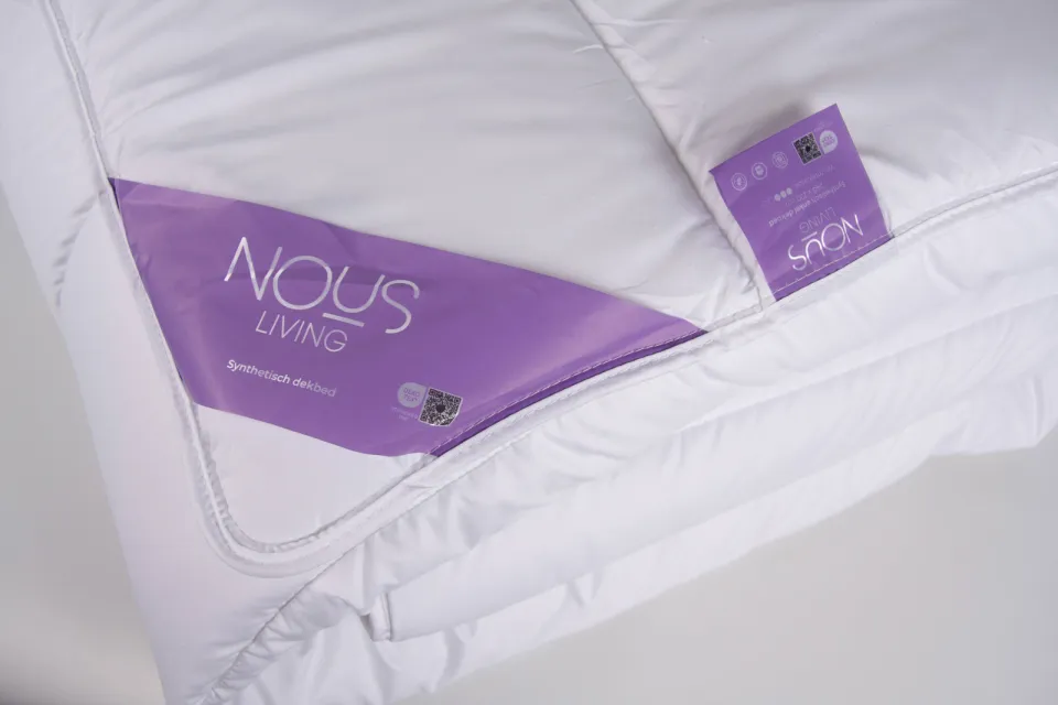 NOUS Living enkeldekbed synthetisch anti-allergisch wit, foto 7