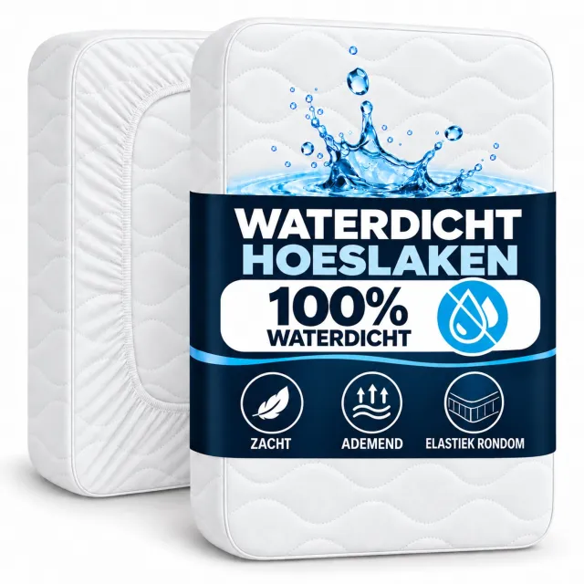 Komfortec Matrasbeschermer 100 g/m², 90x200, 120x200, 140x200, 160x200, 180x200 of 200x200 cm Wit