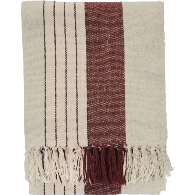 Madam Stoltz katoenen plaid gestreept Multi