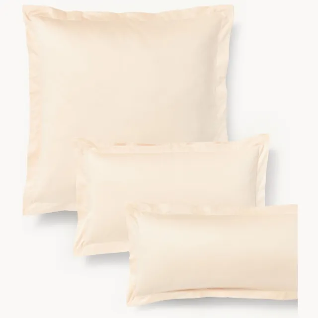 Westwing Collection Katoensatijnen kussenhoes Premium Roze