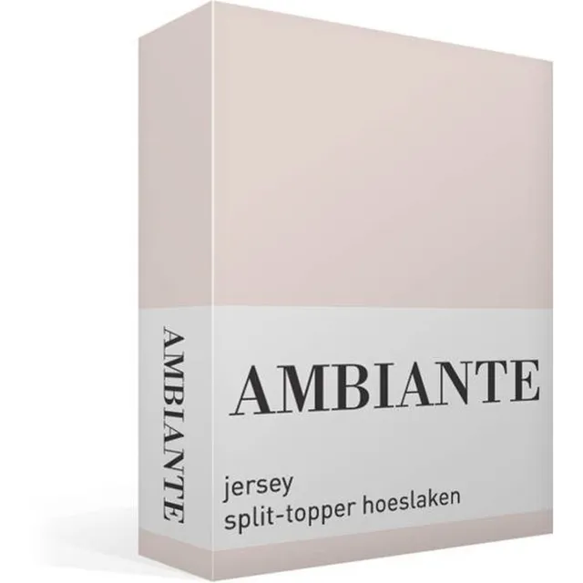 Ambiante Katoen - Splittopper Hoeslaken - 140x200/210 - Zand