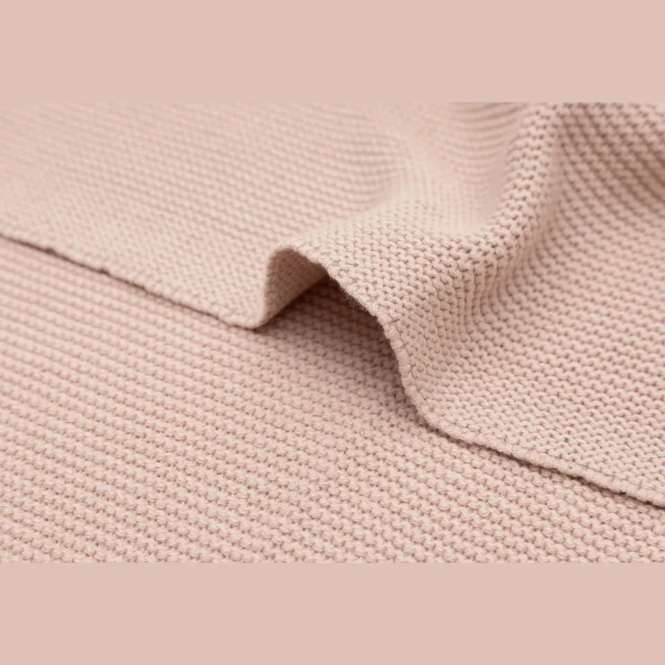 Jollein Basic Knit ledikantdeken wild rose, foto 5
