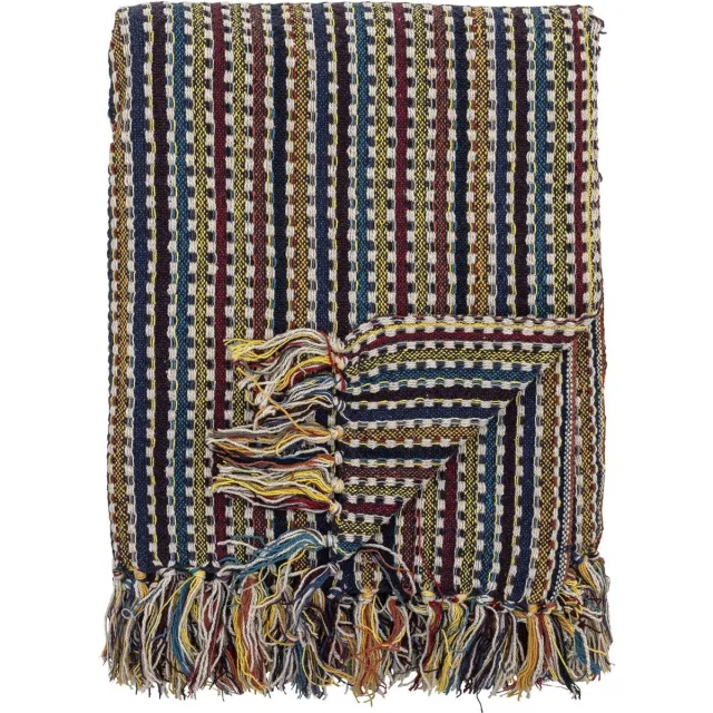 Bloomingville Plaid Lazzario blauw 160x130cm [gid://shopify/Metaobject/307231719759,gid://shopify/Metaobject/303390916943]