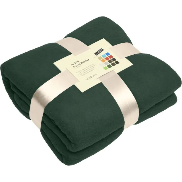 James & Nicholson Fleece Plaid Donkergroen 170 x 130 cm