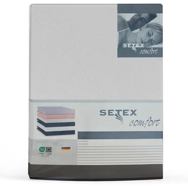 SETEX Luxe Hoeslaken - Fijn Flanel - Met Anti-Slip Wit