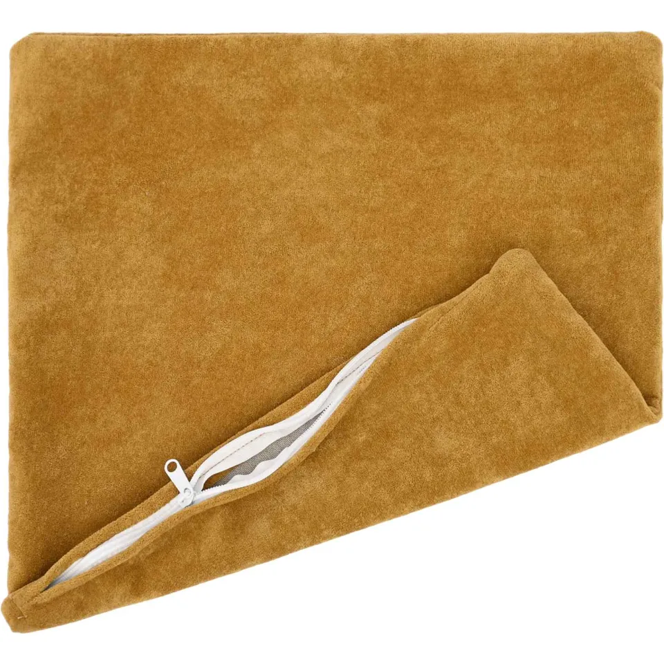 vidaXL Kussensloop 12 st HEERLEN Geel 40 x 40 cm Microfiber Fleece, foto 3