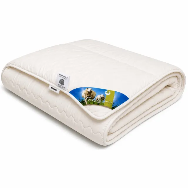 princessdekbedden Luxe Wollen dekbed Enkel (All Year) - 140x200 cm - 100% Zuivere Texelse Wol - Ademend Crème