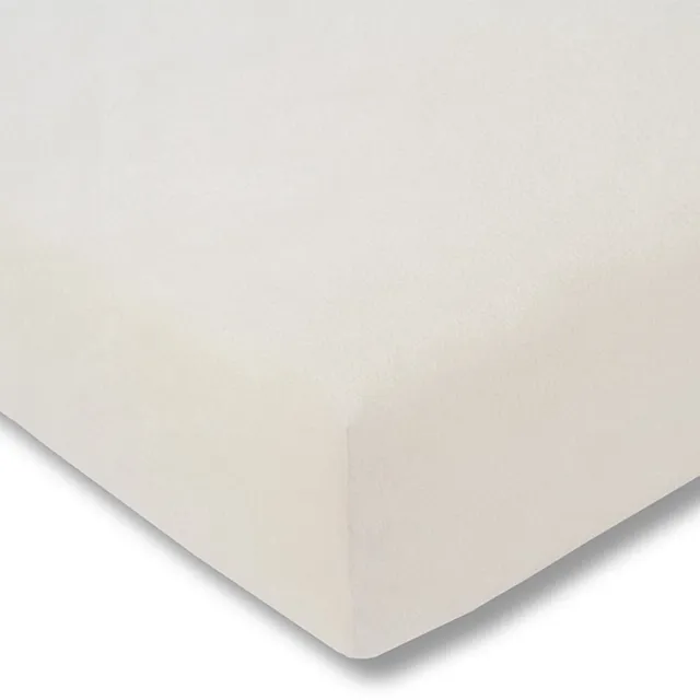 Estella 110 Serie - Velours Hoeslaken - 200 x 200 cm - Beige