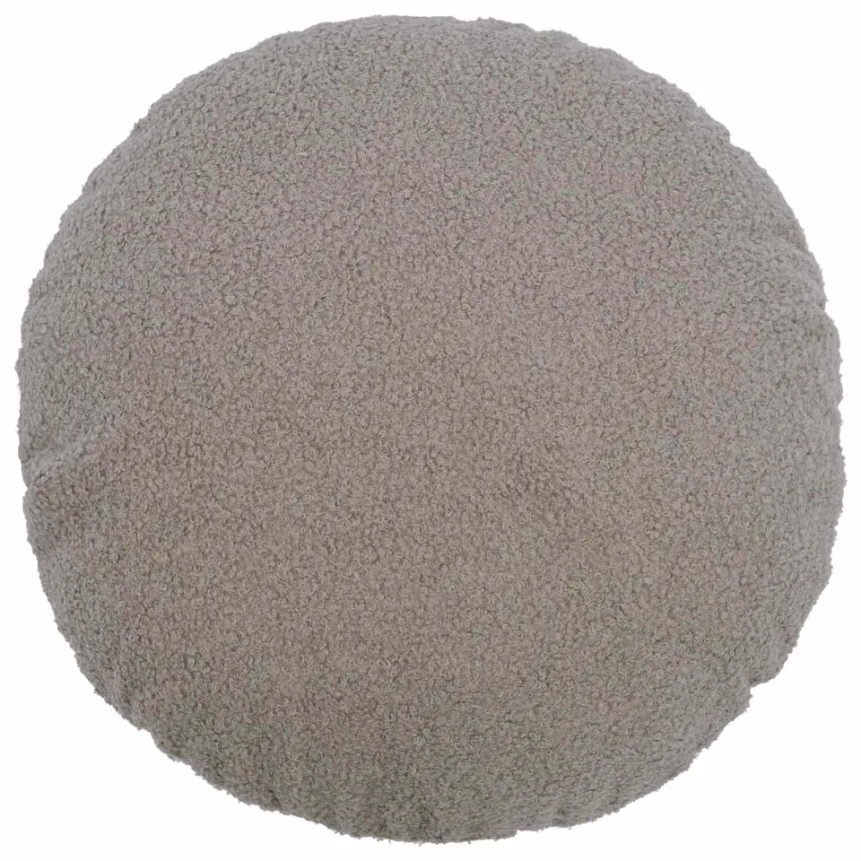 vidaXL Kussensloop 2 st HEERLEN Lichtgrijs Dia. 50 cm Bouclé
