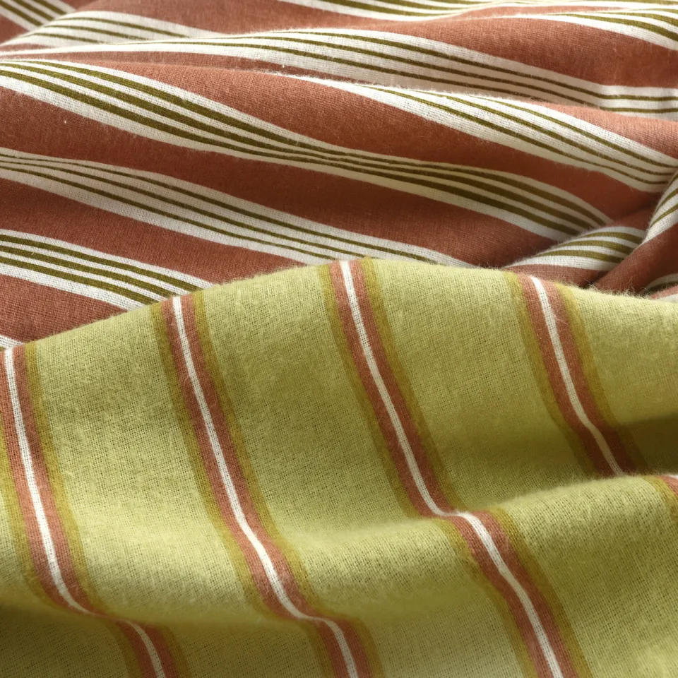 NOUS Living flanel dekbedovertrek geel, foto 7