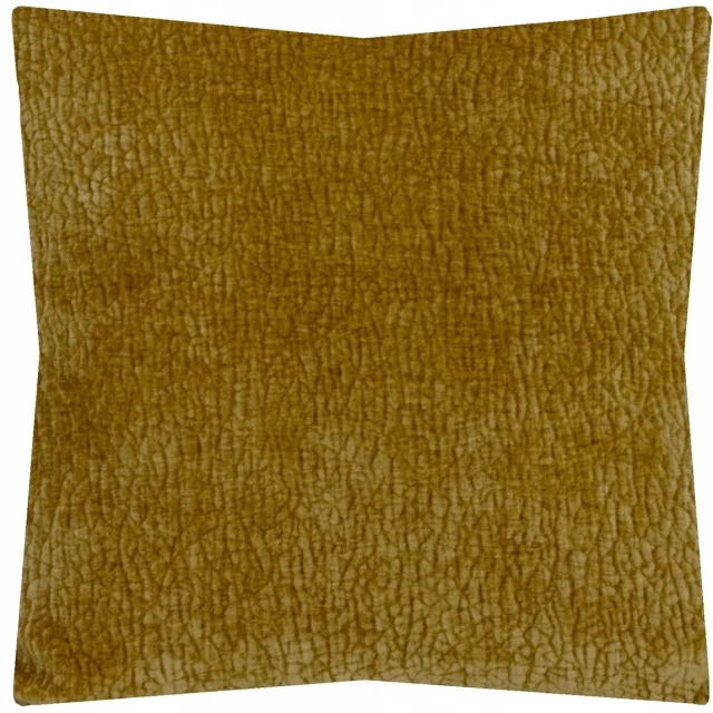 POLDESIGN Decoratieve kussenhoes 40x40 cm, honinggeel, fluweelzacht
