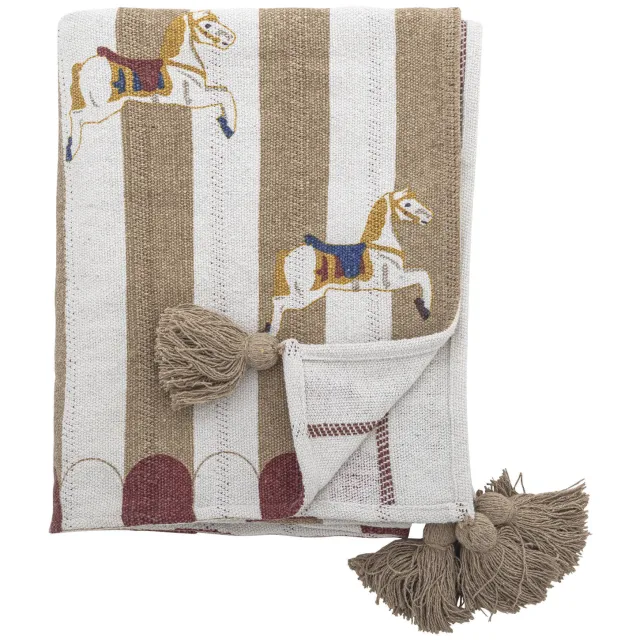 Bloomingville Merry-go-round plaid beige Multi