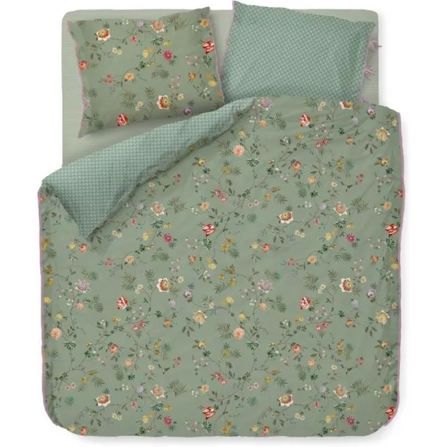 Pip Studio Dekbedovertrek La Dolce Vita Green