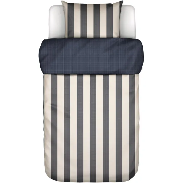 Marc O'Polo Dekbedovertrek Malve Donkerblauw - 140x200/220 cm - 50% lyocell, 30% gerecycled katoen Dark Navy